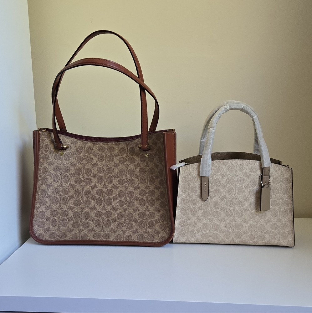 Coach Tyler Carryall in Signature Tan Rust Color
